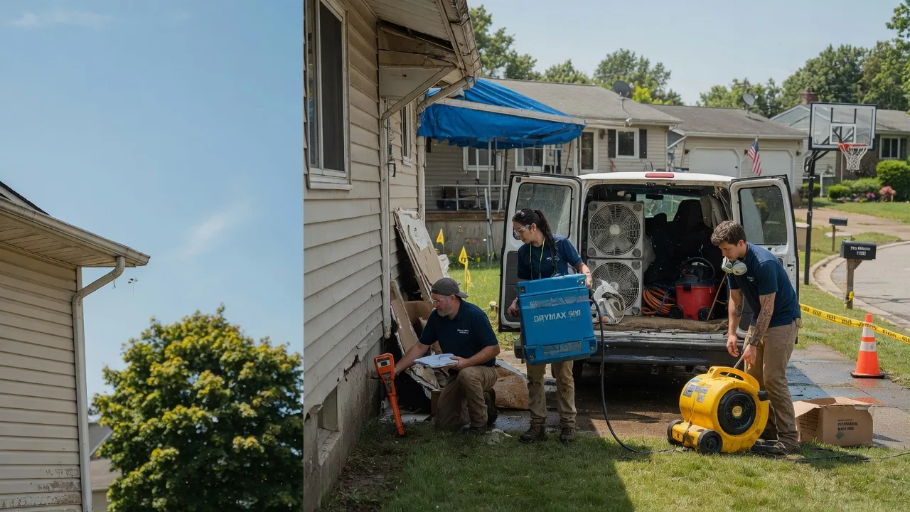 Ceiling Leak Cleanup in Roseville, MI near me
